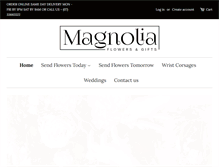 Tablet Screenshot of magnoliaflowers.net.au
